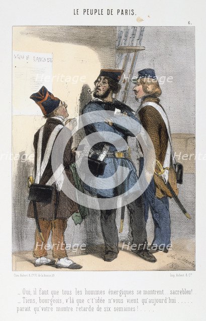 Cartoon relating to the Paris Commune, 1870s.  Artist: Anon