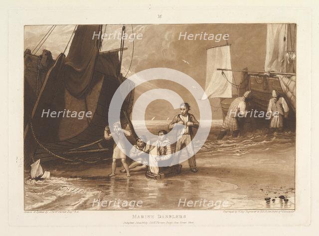 Marine Dabblers (Liber Studiorum, part VI, plate 29), June 1811. Creator: JMW Turner.