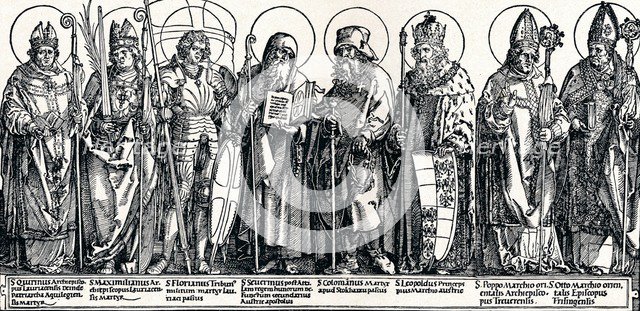 'The Patron Saints of Austria', 1515 (1906). Artist: Albrecht Durer.