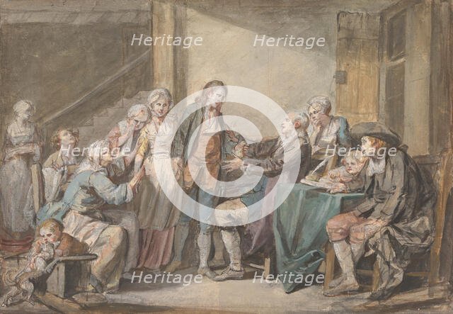 The Marriage Contract, ca. 1761. Creator: Jean-Baptiste Greuze.