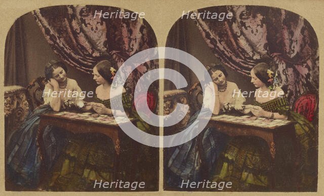 Fortune Telling, about 1865. Creator: London Stereoscopic & Photographic Co.