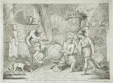 The Centaur Chiron Teaching Geography to the Young Achilles, 1759. Creator: Gaetano Gherardo Zompini.
