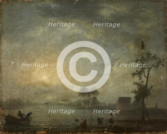 Landscape with a Lake, 1st half of 19th century. Creator: Unknown.