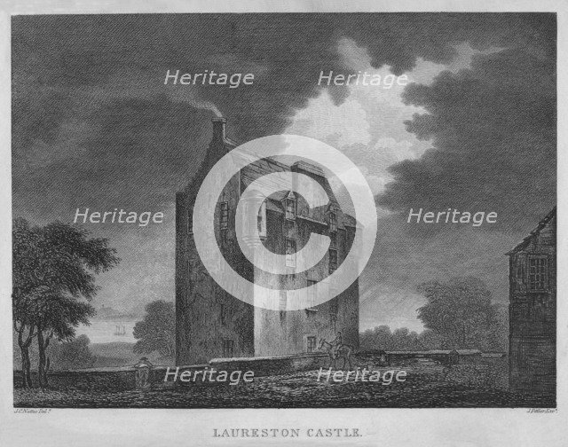 'Laureston Castle', 1804. Artist: James Fittler.