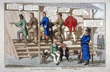 'Brixton purgatory', 1822.                                     Artist: Anon
