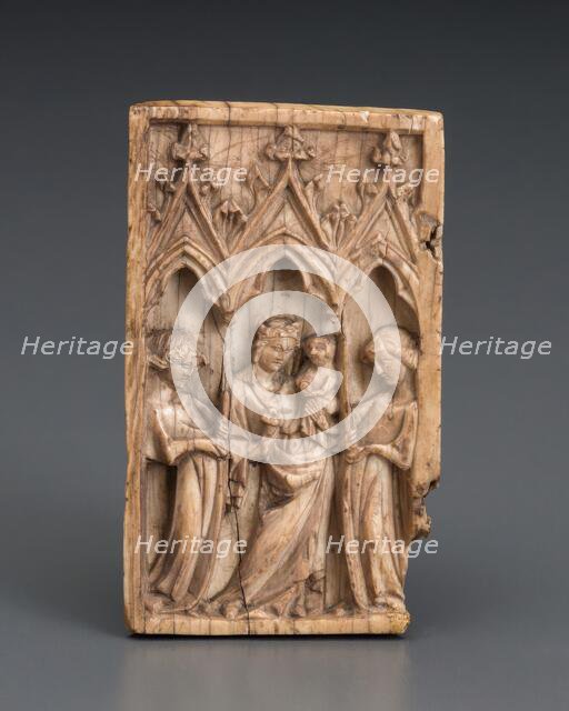 Wing of a Diptych: Madonna and Child, about 1350. Creator: Unknown.