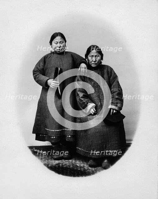 Daughter and mother, Gilyak, 1865-1871. Creator: VV Lanin.