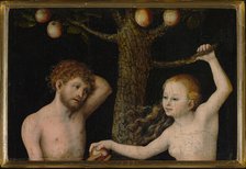 Adam and Eve, 1525-1530. Creator: Cranach, Lucas, the Elder (1472-1553).