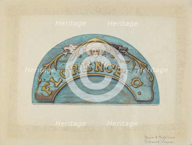 Stern Board, c. 1941. Creator: Renee A. Monfalcone.