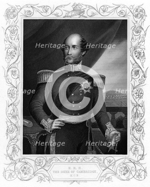 George William Frederick Charles, 2nd Duke of Cambridge, British soldier, c1856 Artist: Unknown