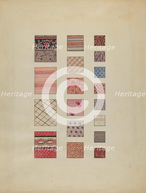 Printed Cottons, c. 1937. Creator: Martha Reed.