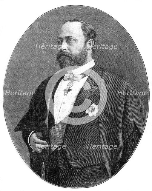 The Prince of Wales in his robes as a Bencher of the Middle Temple, 1900.Artist: W&D Downey