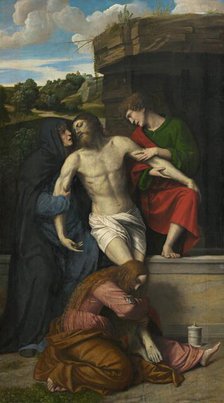 Pietà, 1520s. Creator: Moretto da Brescia.