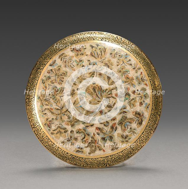 Jar: Satsuma Ware (lid), 1800s. Creator: Unknown.