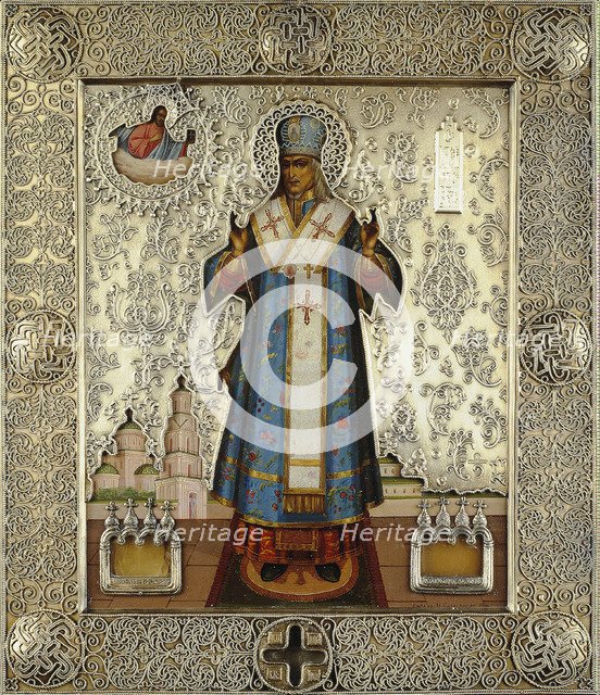 Saint Joasaph of Belgorod (1705-1754), 1911.  Creator: Emelianov, K. (Early 20th cen.).