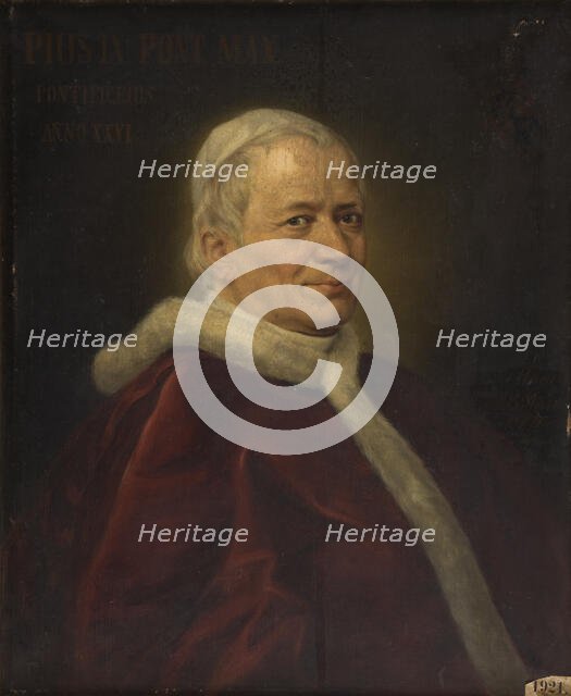 Portrait of Pius IX, 1872. Creator: Minna B Stein.