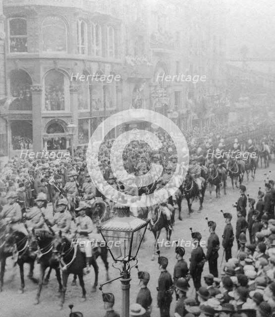 Procession for Queen Victoria's Diamond Jubilee, 1897.Artist: Stereoscopic Views