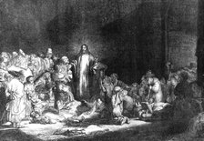 Rembrandt's hundred-guilder piece, "Christ Healing the Sick", 1869. Creator: Henry Duff Linton.
