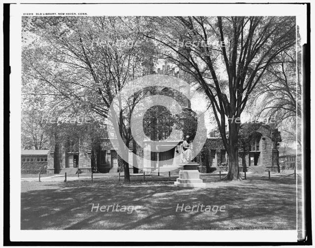 Old Library, New Haven, Conn., c1901. Creator: William H. Jackson.