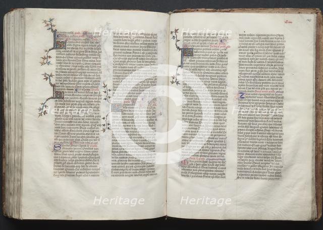 The Gotha Missal: Fol. 144v, Text, c. 1375. Creator: Master of the Boqueteaux (French); Workshop, and.