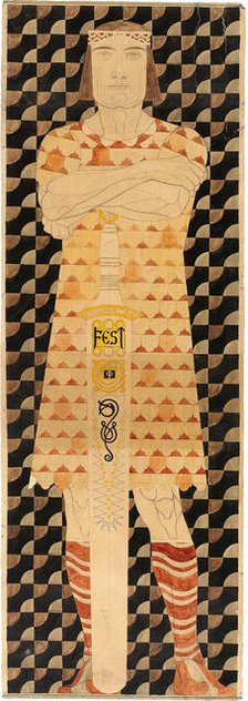 Frieze Design for the St. Louis 1904 World's Fair, 1904. Creator: Engelhart, Josef (1864-1941).