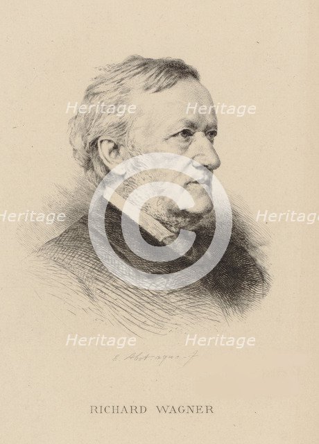 Portrait of the composer Richard Wagner (1813-1883).