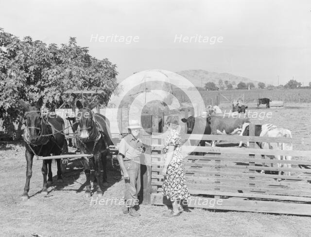 Rural rehabilitation, Tulare County, California, 1938. Creator: Dorothea Lange.