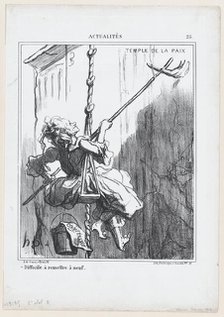 Difficile à remettre à neuf, 1869. Creator: Honore Daumier.