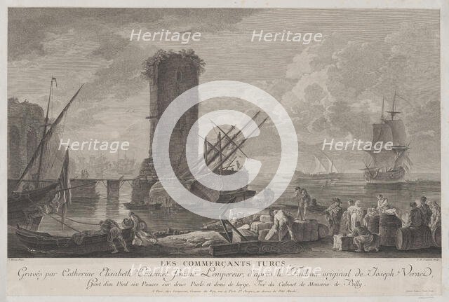 Turkish Traders, ca. 1762. Creator: Elisabeth Cousinet Lempereur.