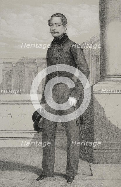 Louis III, (1806-1877). Grand Duke of Hesse and by Rhine, (1848-1877), 1852.  Creators: Julio Donón, Luis Carlos Legrand.