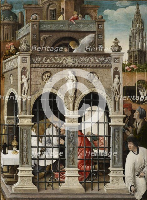 Scene from the life of Saint Roch, 1517. Creator: Orley, Everaert (Everard), van (c. 1490-1527).