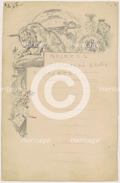 Study for "Bronzes", 1890. Creator: James Henry Moser.