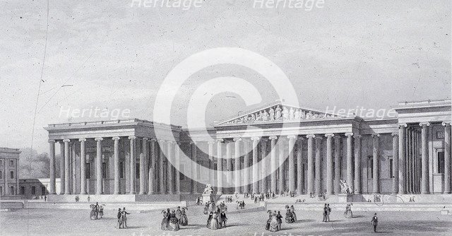 British Museum, Holborn, London, 1852. Artist: Henry Adlard