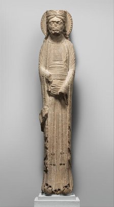 Column Statue of a King, French, ca. 1150-60. Creator: Unknown.