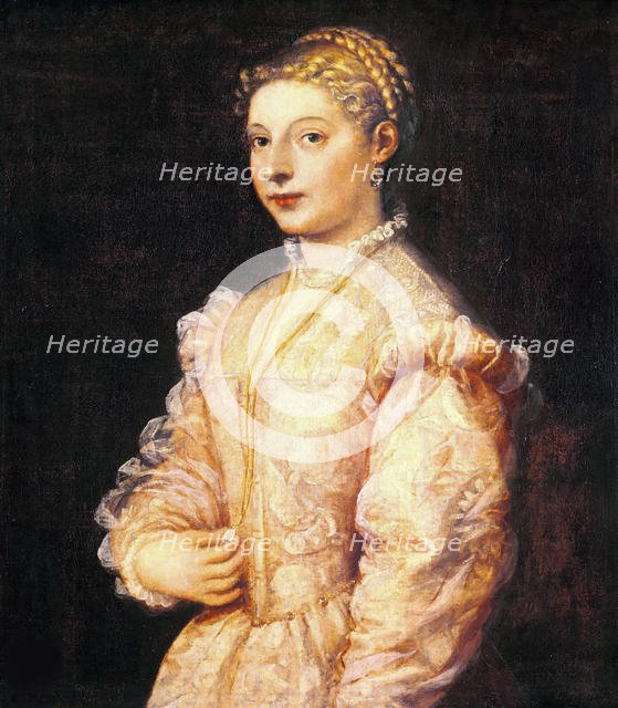 Portrait of Lavinia Vecellio, ca 1545. Creator: Titian (1488-1576).