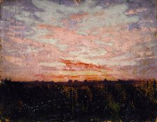 Sunrise or Sunset, study for book, Concealing Coloration in the Animal Kingdom, ca. 1905-1909. Creator: Abbott Handerson Thayer.