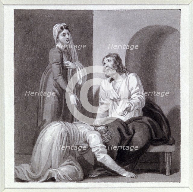 'Christ with Martha and Mary', c1810-c1844. Artist: Henry Corbould 