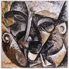 'Dynamism of a Man's Head', 1914. Artist: Umberto Boccioni