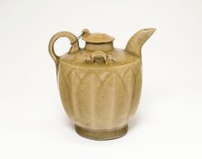 Covered Ewer with Upright Lotus Petals, Song dynasty (960-1279). Creator: Unknown.
