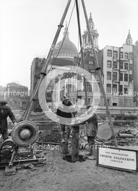 Paternoster Square, City of London, 01/03/1962. Creator: John Laing plc.