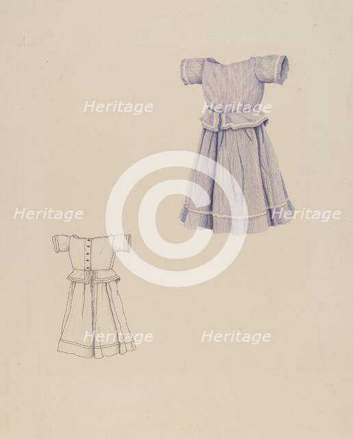 Child's Dress, c. 1937. Creator: Ray Price.