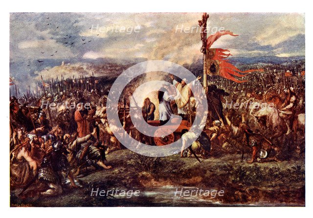 The Battle of the Standard, 1138 AD, (19th century). Artist: Unknown