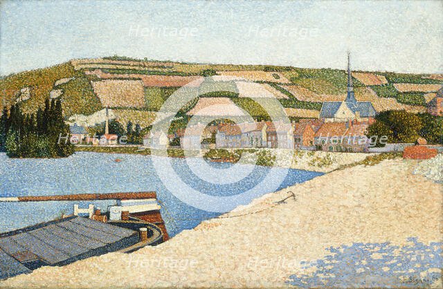 Les Andelys, Côte d'Aval, 1886. Creator: Paul Signac.