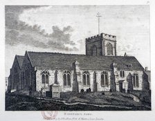 Church of St Edward the Confessor, Romford, Essex, 1809. Artist: Anon