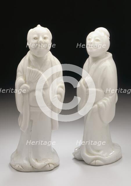 Pair of Okimono in the Form of a Standing Couple, 19th century. Creator: Unknown.