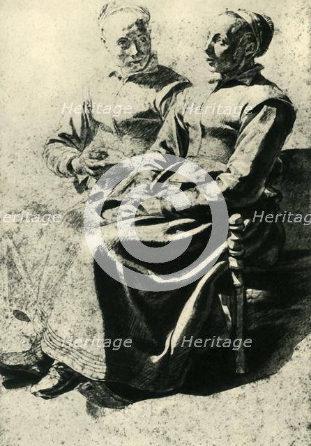 Two peasant women, mid 17th century, (1943). Creator: Mathieu Le Nain.