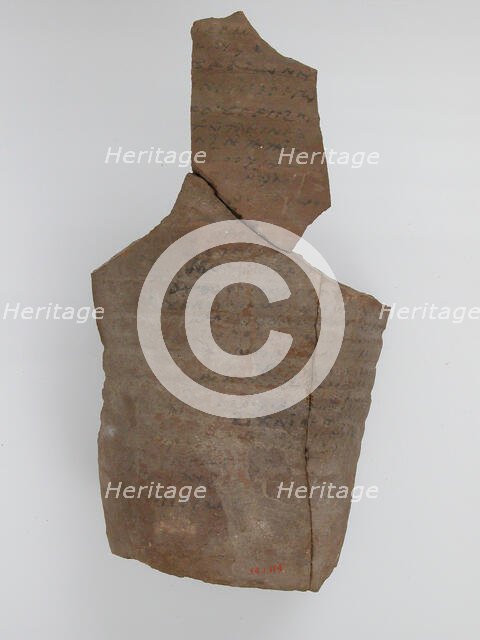 Ostrakon, Coptic, 600. Creator: Unknown.