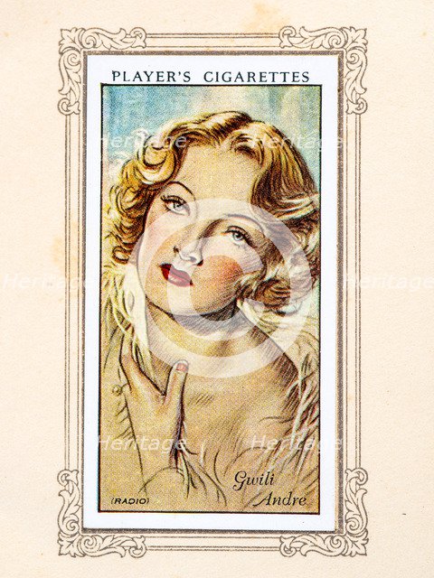 Gwili Andre, 1934. Artist: Unknown.