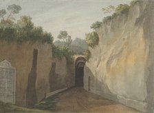 Entrance to the Grotto of Posillipo, Naples, 1778-79. Creator: John Warwick Smith.