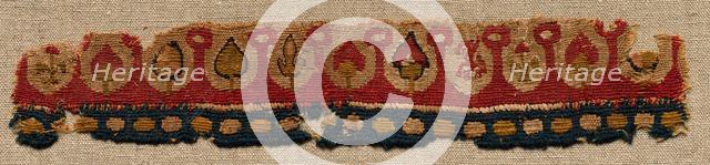 Fragment, Neck Band of a Tunic, 400s - 600s. Creator: Unknown.